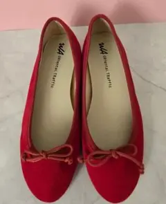 Oriental Traffic レッドフラットシューズ