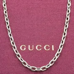 GUCCI ネックレス 中太 あずきチェーン グッチ Ag925 GUCCI ネックレス 中太 あずきチェーン グッチ Ag925 - メルカリ