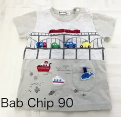 Bab Chip はたらく車　刺繍 Tシャツ 90のサムネイル