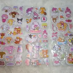 シール　リラックマ　サンリオ　セット　３シート　ぷくぷく