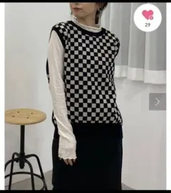 CAPRICIEUX LE'MAGE チェックジャガードベスト