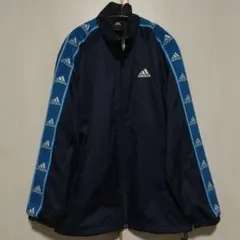 アディダス adidas ジャージ トップス ジャケット メンズ Sサイズ 紺青
