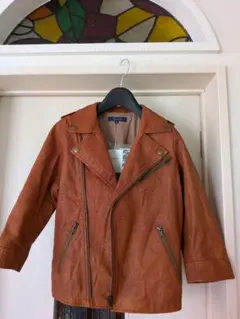 UNITED ARROWS ヤギ革ライダースジャケット7〜8分袖