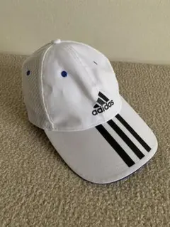 adidas ホワイト メッシュキャップ