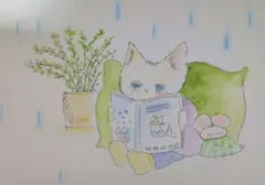 手描きイラスト オリジナル アナログ 直筆 悲しいお話