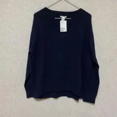 H&M ニット ネイビー M