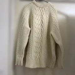 Freak's Store アイボリー ケーブルニット