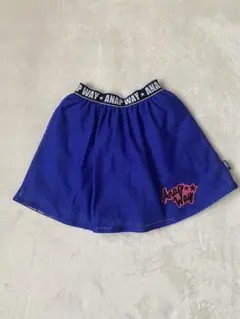 ★②まとめ割有り ANAP WAY 裏地パンツ有りメッシュスカート 青のサムネイル