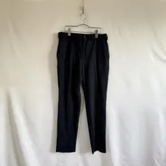 GU ジーユー メンズ スラックス パンツ ブラック シンプル L