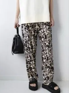 journal standard relume バイカラーフラワーイージーパンツ