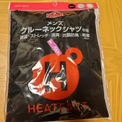 TOPVALU HEATFACT クルーネックシャツ 4L ブラック　半袖