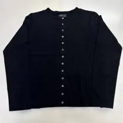 【美品】agnes b. homme スナップボタン カーディガン 黒 ブラック