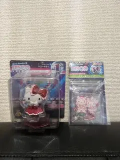 サンリオキャラクターズハッピーくじDISCOフィギュア賞ハローキティシールセット