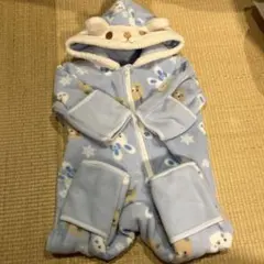 ベビー用フード付きアウター 60-70cm 水色