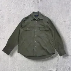90s vintage SUNLUCAS ミリタリーシャツ 長袖 アメカジH22