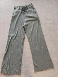 UNIQLO ウォッシャブルニットリブパンツ　L