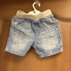 キッズ デニムハーフパンツ ウエストゴム　98cm
