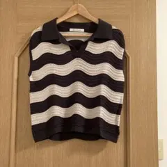メルローズ　スキッパーニット　サイズフリーのサムネイル