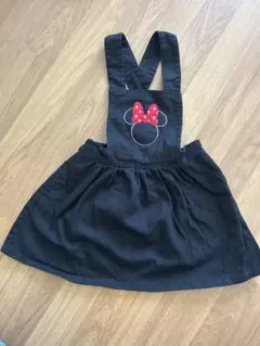 【美品】petit main ミニー 黒ワンピース ／80〜90cm