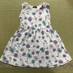 BeBe 花柄ノースリーブワンピース 110