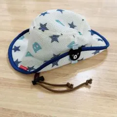 ミキハウス　ダブルビー　テンガロン　星柄クマ刺繍ハット 48cm