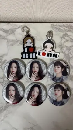 BABYMONSTER ルカ、パリタ缶バッジ、キーホルダー、8点セット