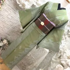 0411 【長羽織風ショール】 抹茶 - メルカリ