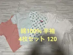 ご専用 綿100% 半袖肌着 120 4枚セット かわいい 女の子 インナー