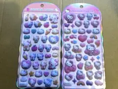新品❣️サンリオコットンパフィーシール二枚セットキティー