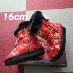 新品　未使用　16cm ムートン　ブーツ　カーズ　ディズニー