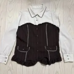 axesfemme ビスチェ風 ブラウス