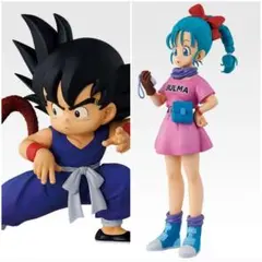 一番くじ　ドラゴンボール　悟空　ブルマ　フィギュア　2体　マスターライズ