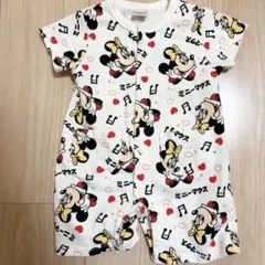 【美品】ミニーマウスロンパース 70サイズ