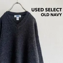 古着 “OLDNAVY” Vneck Knit (charcoal gray)
