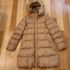 UNIQLO フード付きコート 150 ベージュ