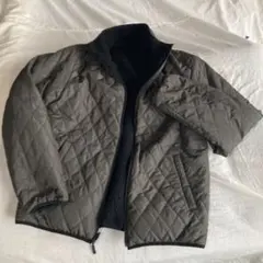 【極暖】キルティングジャケット カーキ リバーシブル ボア フリース 中綿