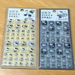 正規　キティ　タイルシール　カットピースシール　サンリオ　ヒョウ柄　セット