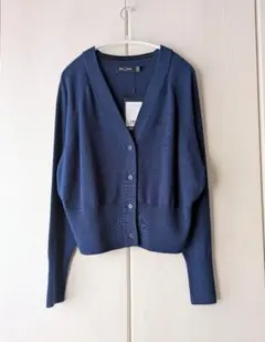 【新品】フレッドペリー　Vネックカーディガン 10 ネイビー　長袖
