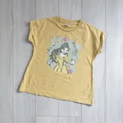ライトオン　ベル　半袖Tシャツ　美女と野獣　130　ディズニープリンセス