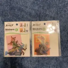 セリア　ズートピア　ステッカー　2つセット