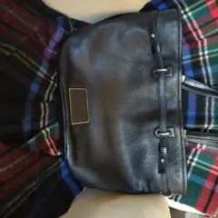 ブラックレザーハンドバッグ　マークジェイコブス