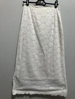 NBB ホワイトレースタイトスカート