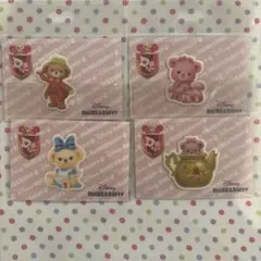 ディズニー UniBEARsity ワッペン 4点セット 不思議の国のアリス