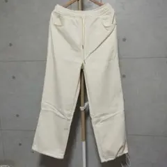 クリーム色 コーデュロイ風パンツM-L