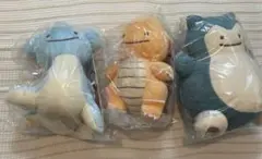 ポケモン　メタモン変身ぬいぐるみ　ラプラス　カイリュー　カビゴン