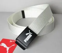 新品 プーマ/PUMA ゴルフ　メタルバックル NO1ロゴガチャ系ベルト