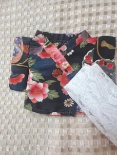 20) 白地 紺色 麻の葉 浴衣 着物 ちびぐるみ ぬい服 - メルカリ