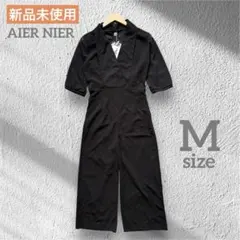 新品★AIER NIER オールインワン　黒　結婚式　ドレス　M ロンパース