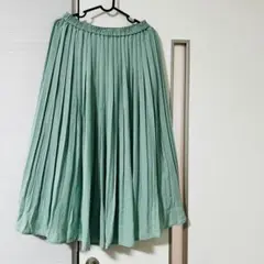 RyuRyu ミントグリーン プリーツスカート　ロングスカート　Ｍサイズ