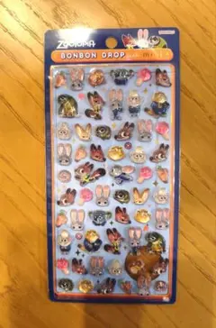 ボンボンドロップシールmini　ズートピア